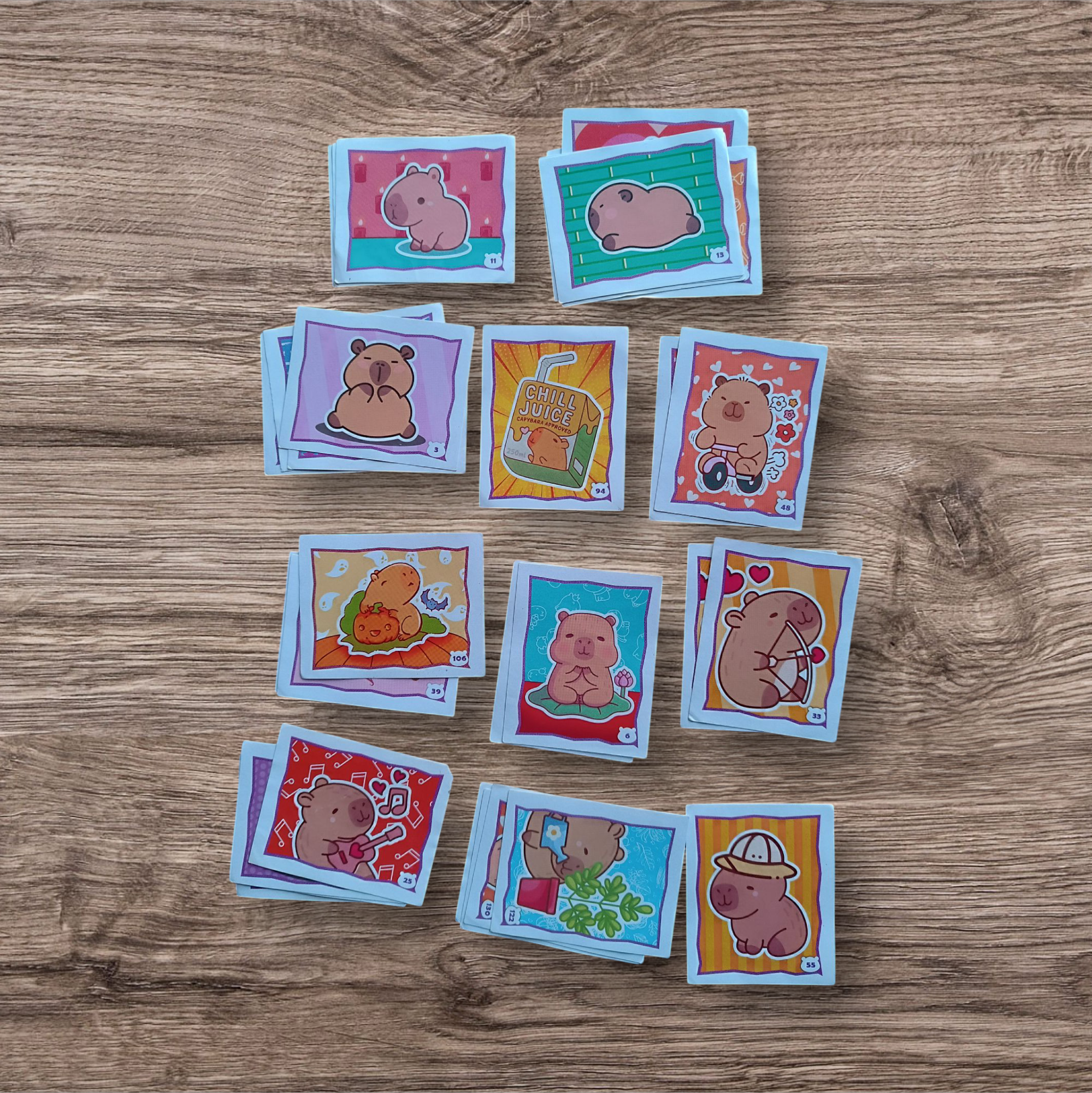 Lote 34 figuritas sin repetir Capibara