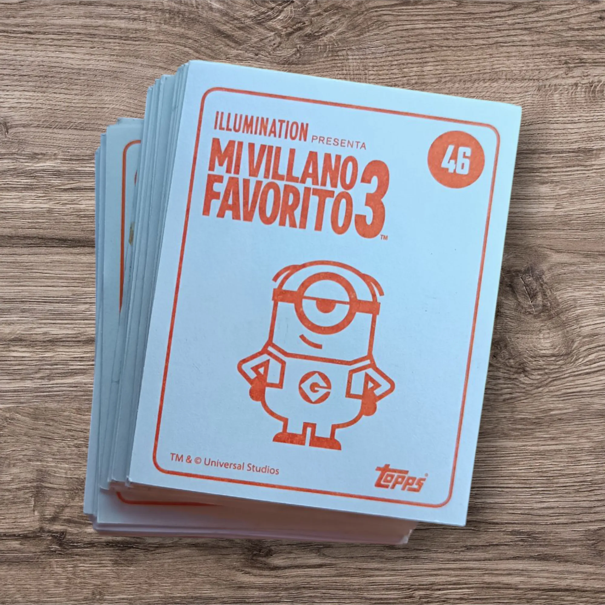 Lote 70 figuritas sin repetir Mi Villano Favorito 3, de Topps