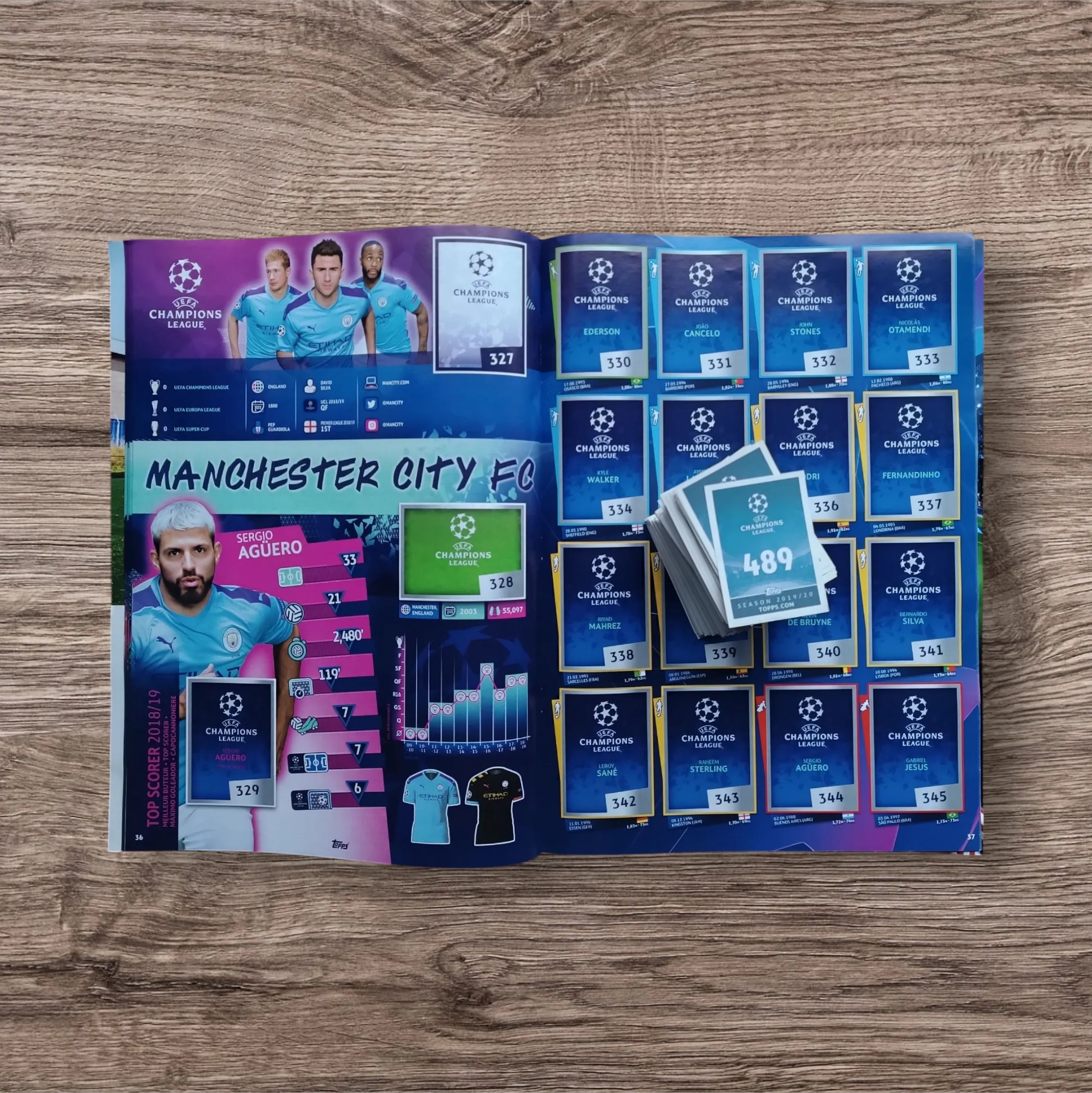 Álbum + 339 figuritas sin repetir Champions League 2019/2020