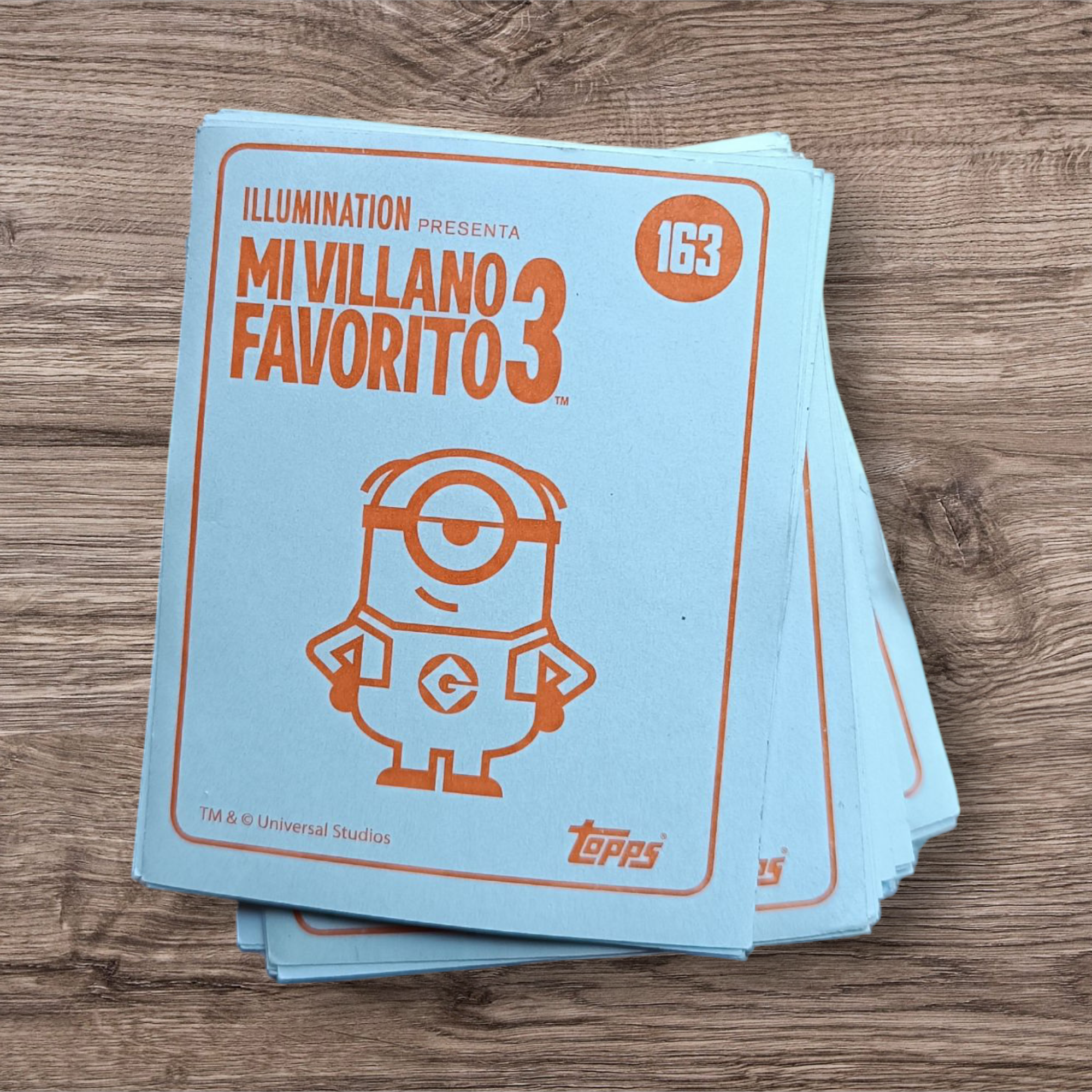 Lote 90 figuritas sin repetir Mi Villano Favorito 3, de Topps