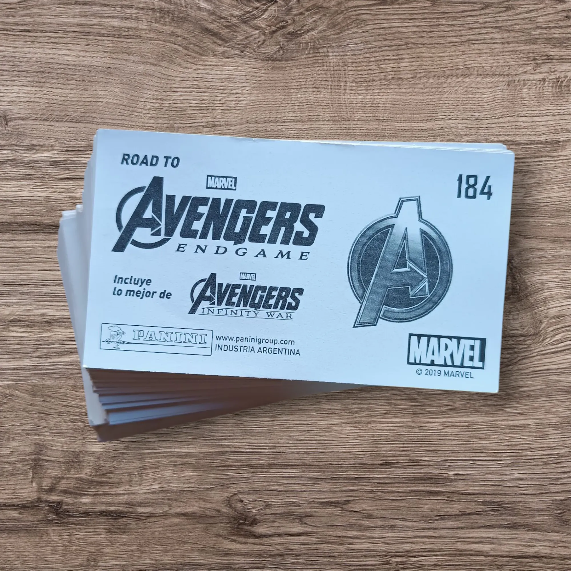 Lote 154 figuritas Avengers Endgame (con repetidas)