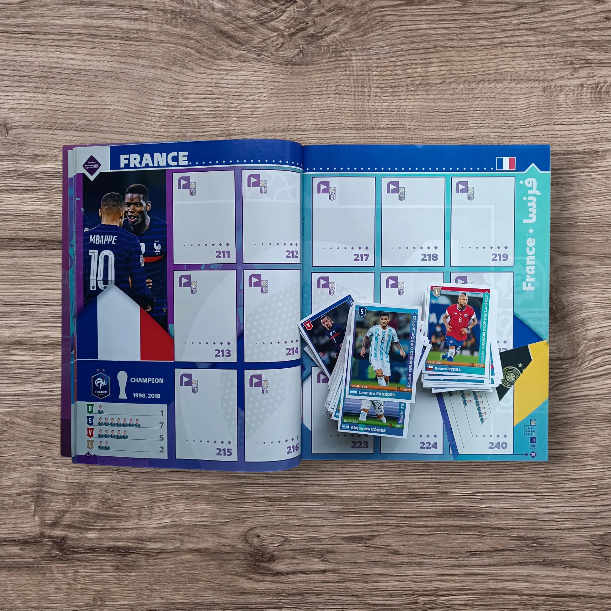 Álbum + 277 figuritas sin repetir Road to Qatar 2022
