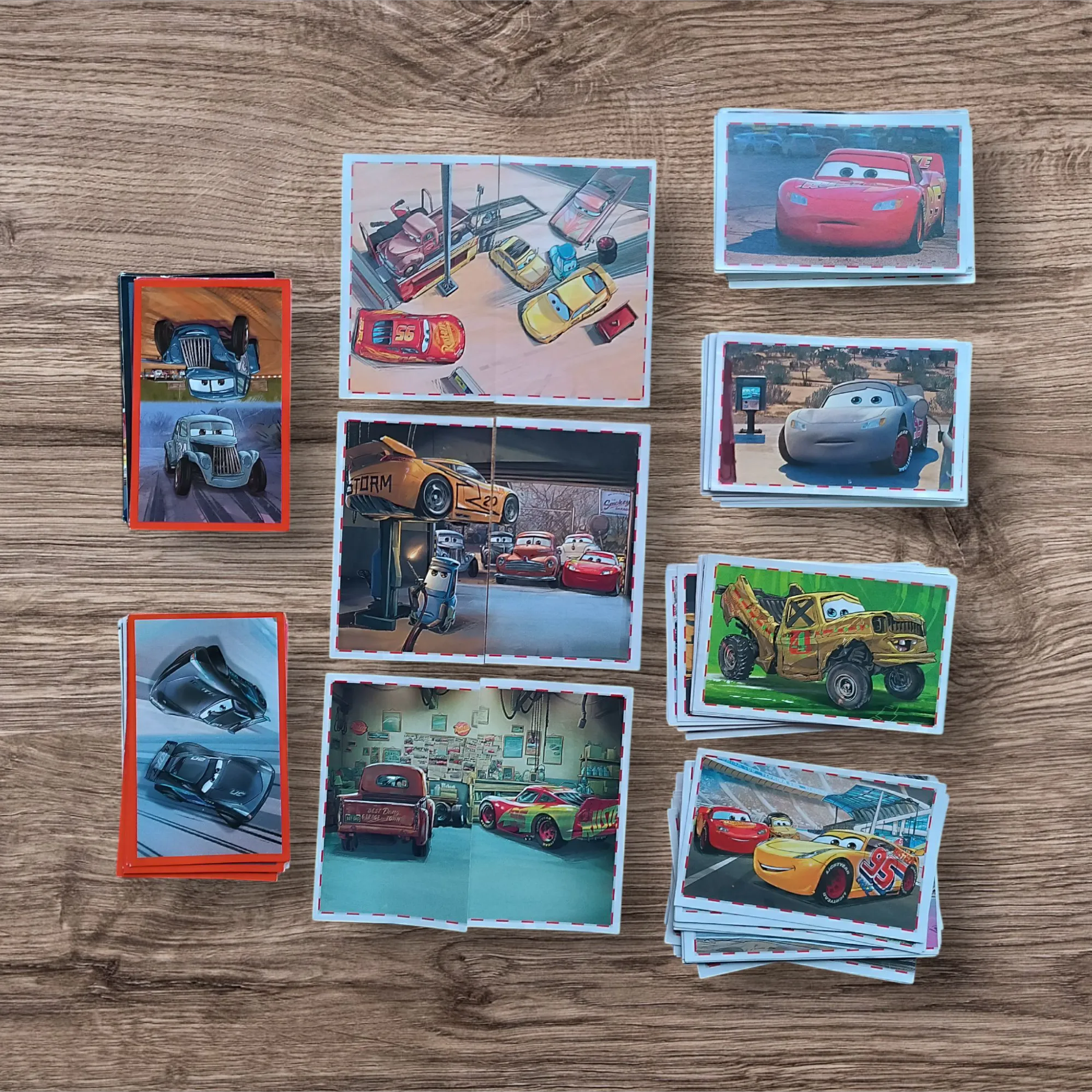 Lote 158 figuritas sin repetir Cars 3