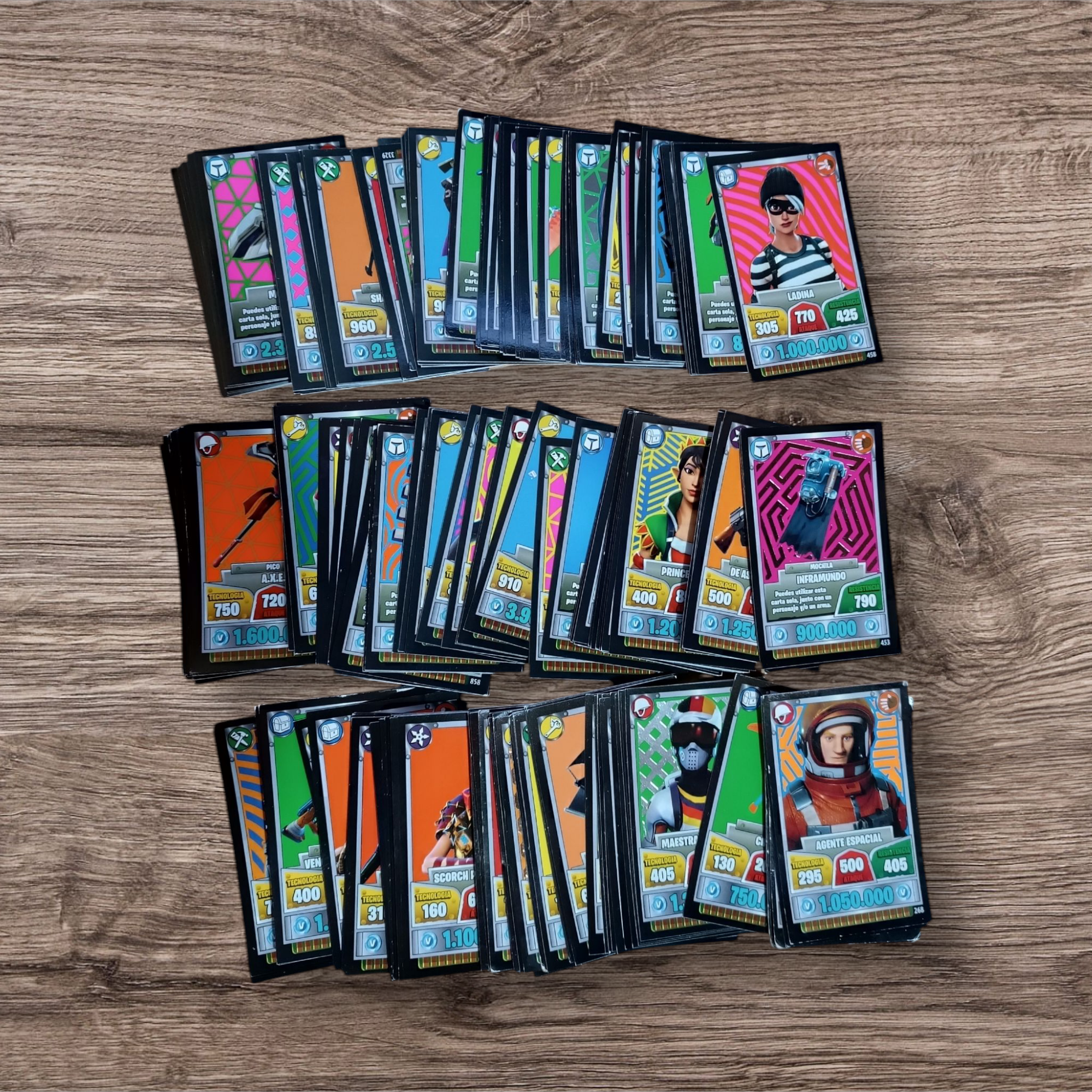 Gran lote 223 cartas Fortnite