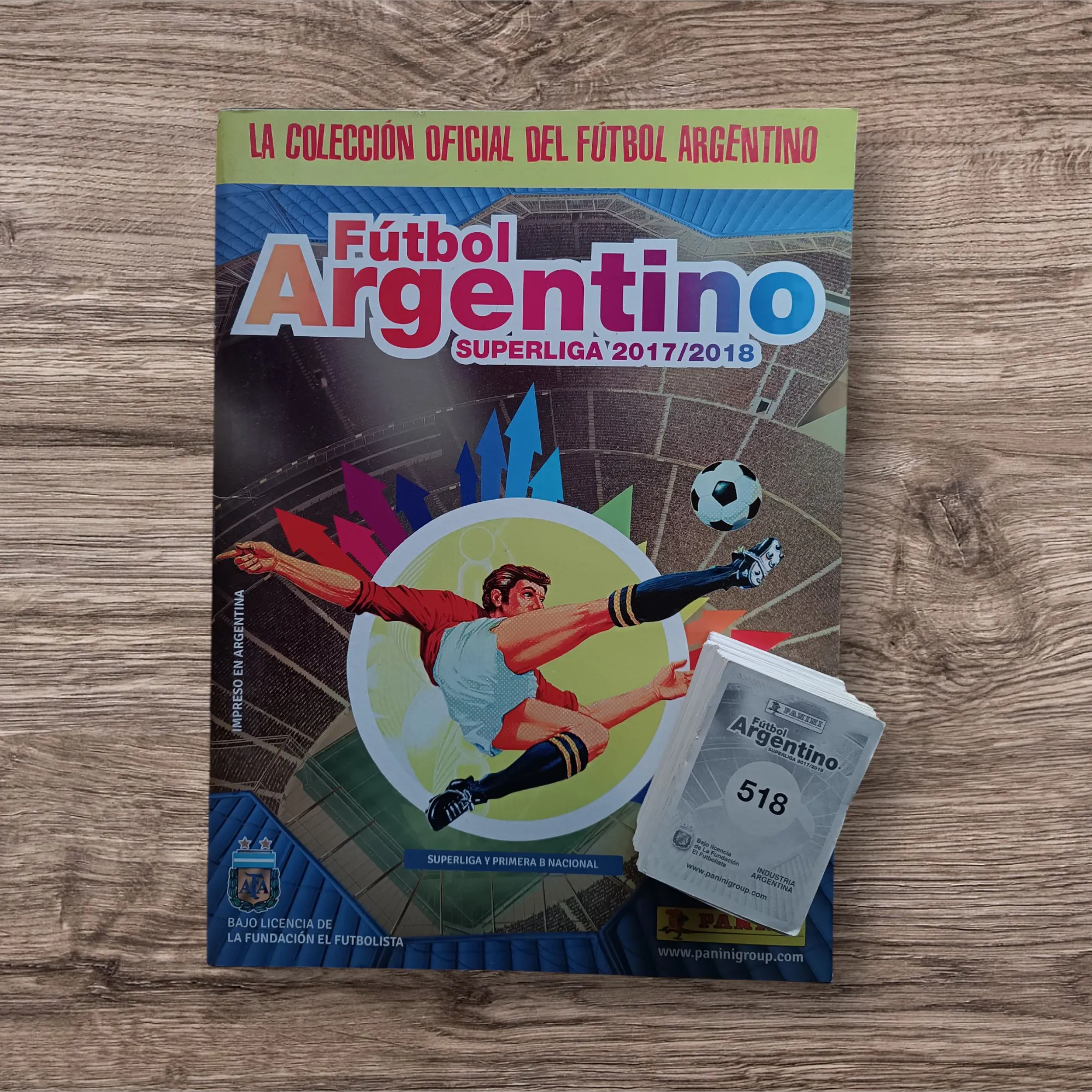 Álbum + 293 figuritas sin repetir Fútbol Argentino 2017/2018