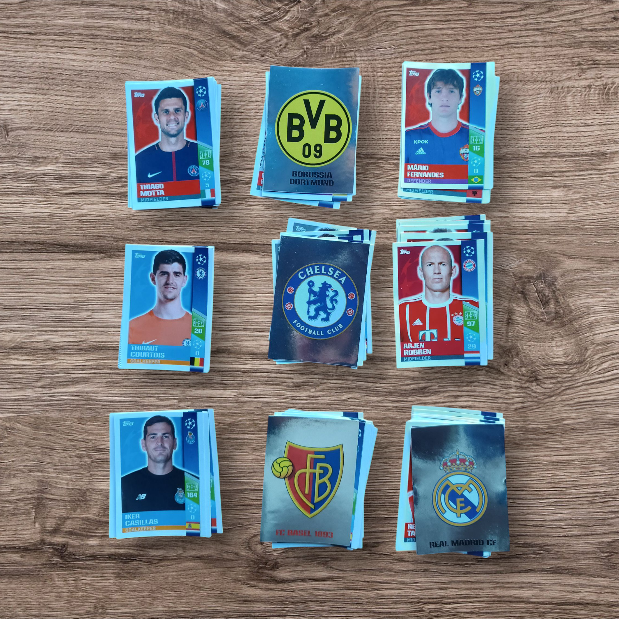 Lote 77 figuritas sin repetir Champions League 2017/18