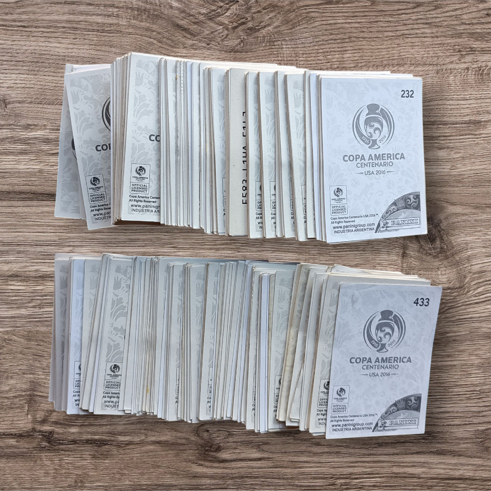 Lote 402 figuritas sin repetir Copa América Centenario