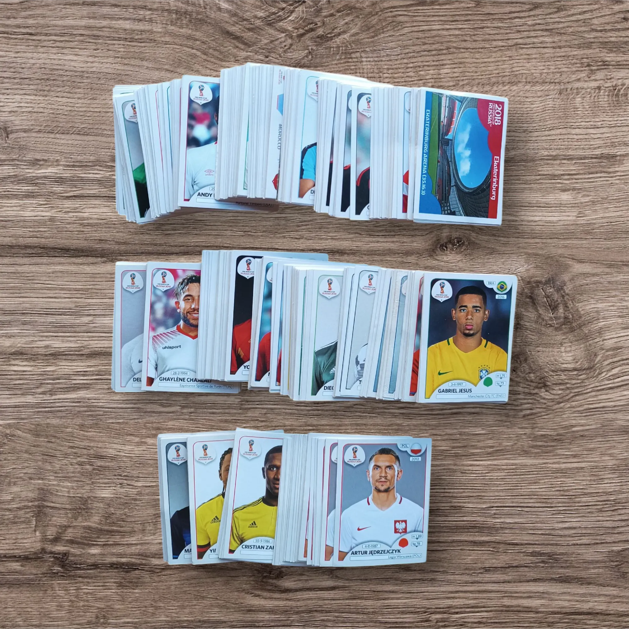 Lote 430 figuritas sin repetir Mundial Rusia 2018