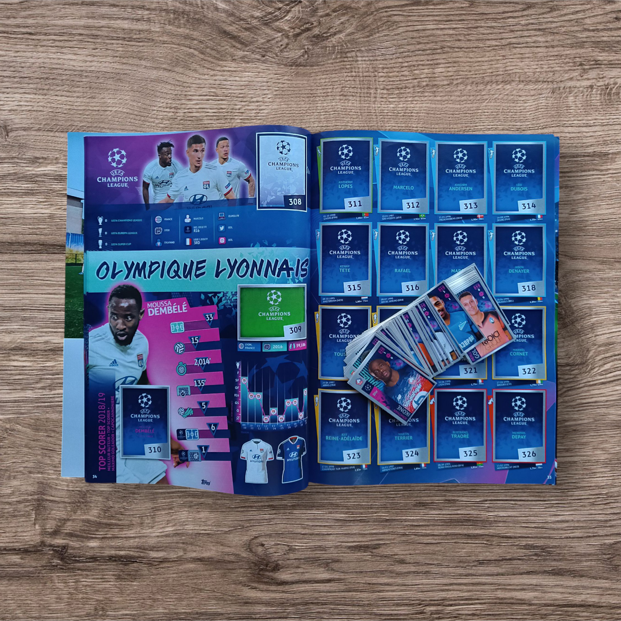 Álbum + 79 figuritas sin repetir Champions League 2019/20