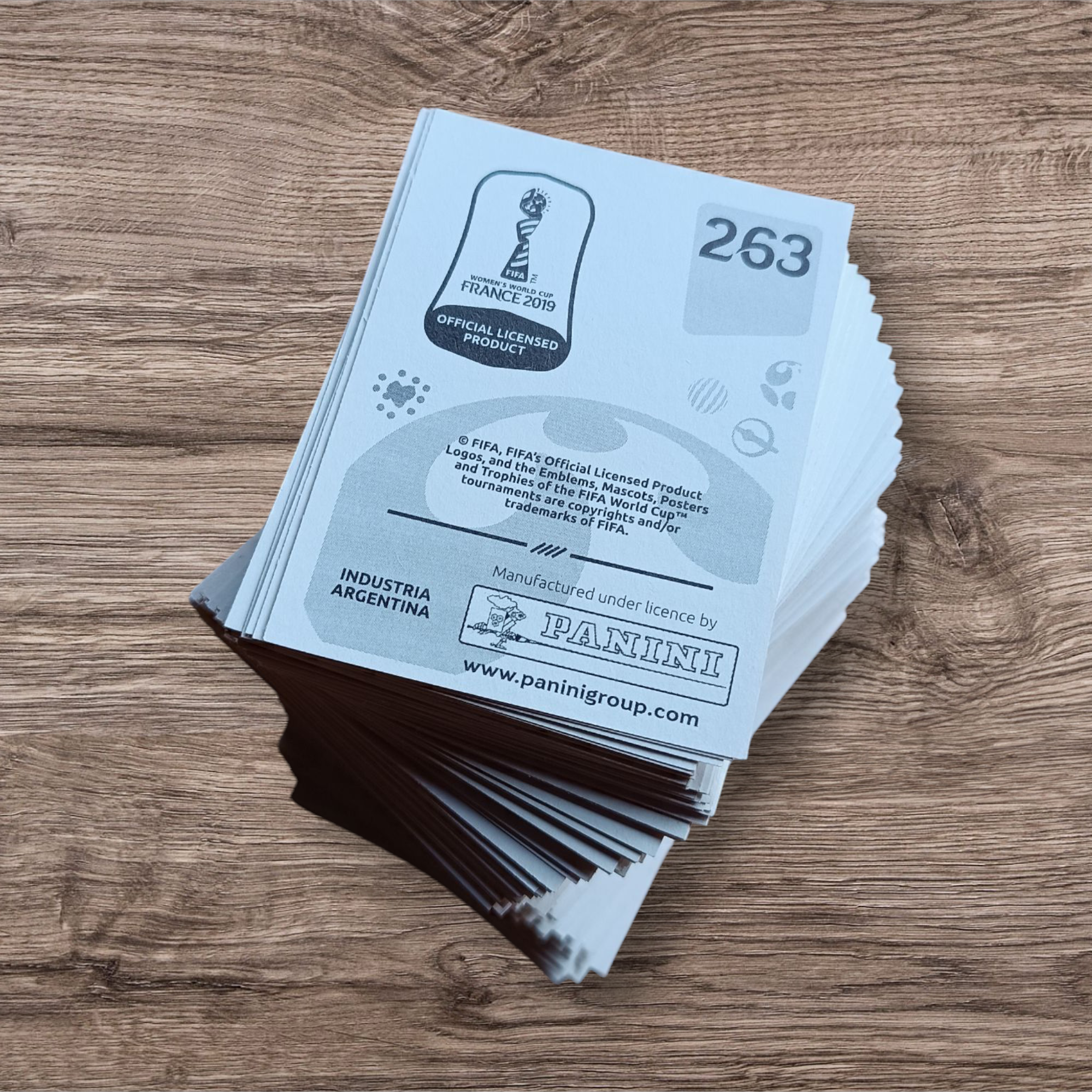 Lote 299 figuritas sin repetir Mundial Femenino Francia 2019