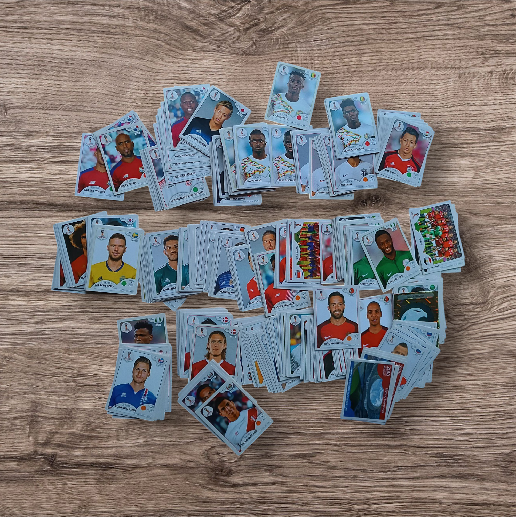 Lote 440 figuritas sin repetir Mundial Rusia 2018