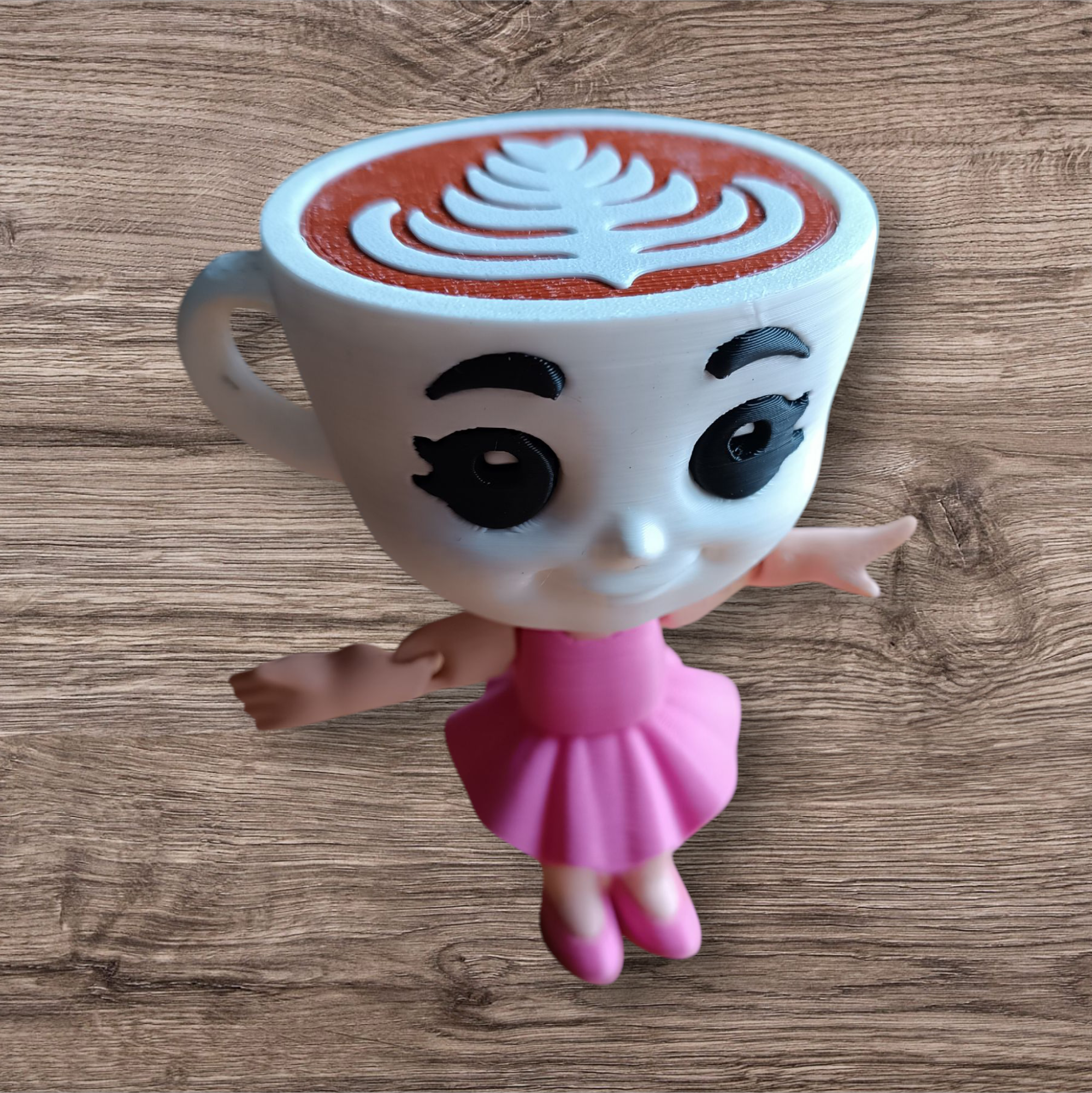 Figura 3D Ballerina Capuchina de los Italian Brainrot