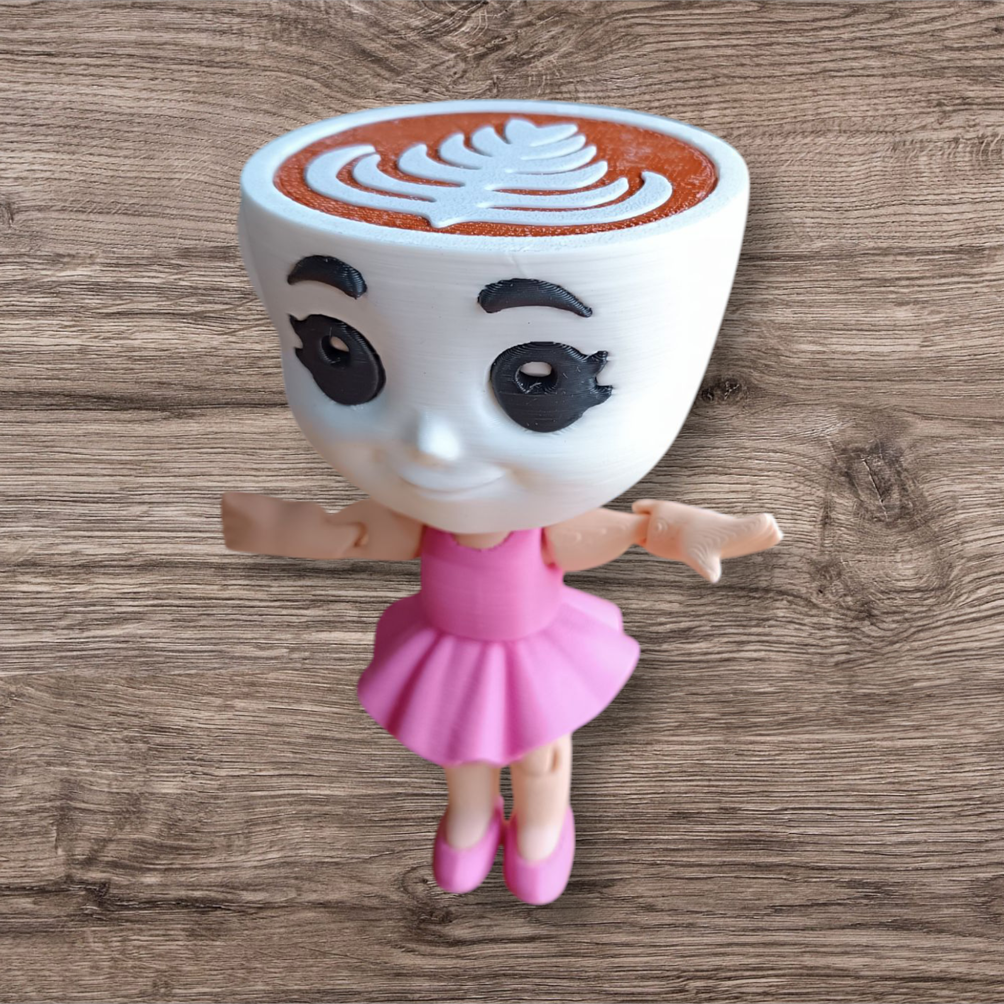 Figura 3D Ballerina Capuchina de los Italian Brainrot