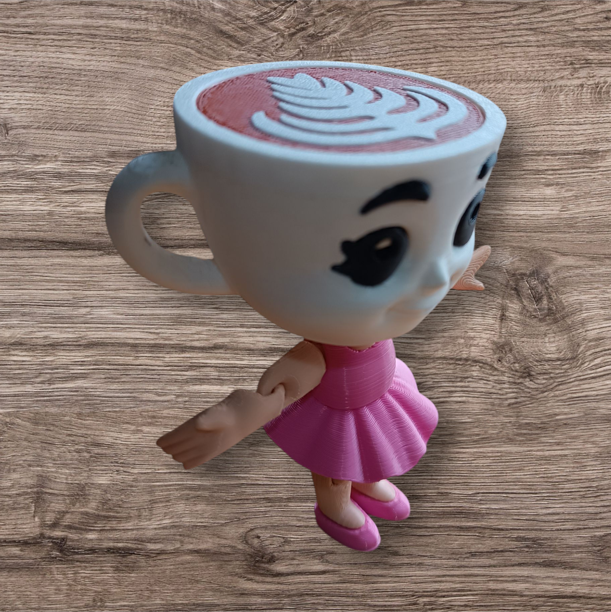 Figura 3D Ballerina Capuchina de los Italian Brainrot