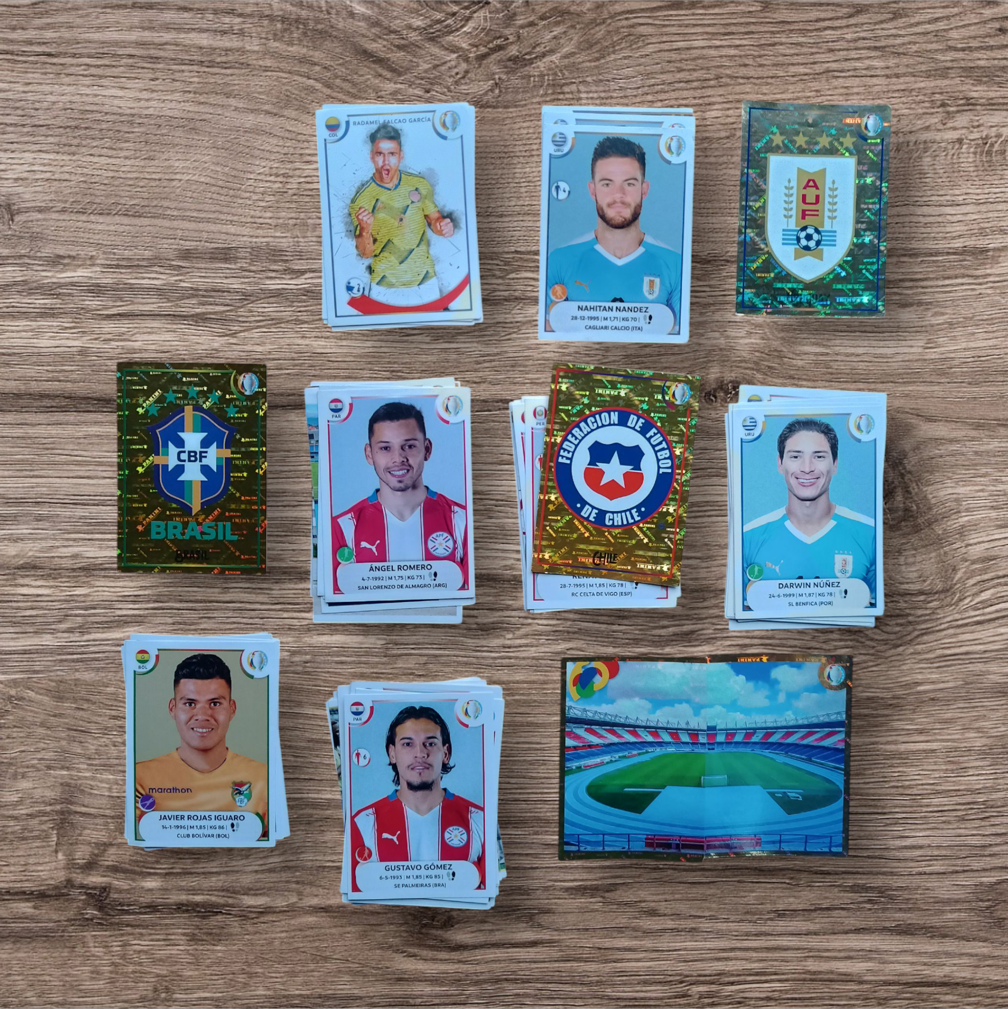 Lote 73 figuritas sin repetir Copa América 2021