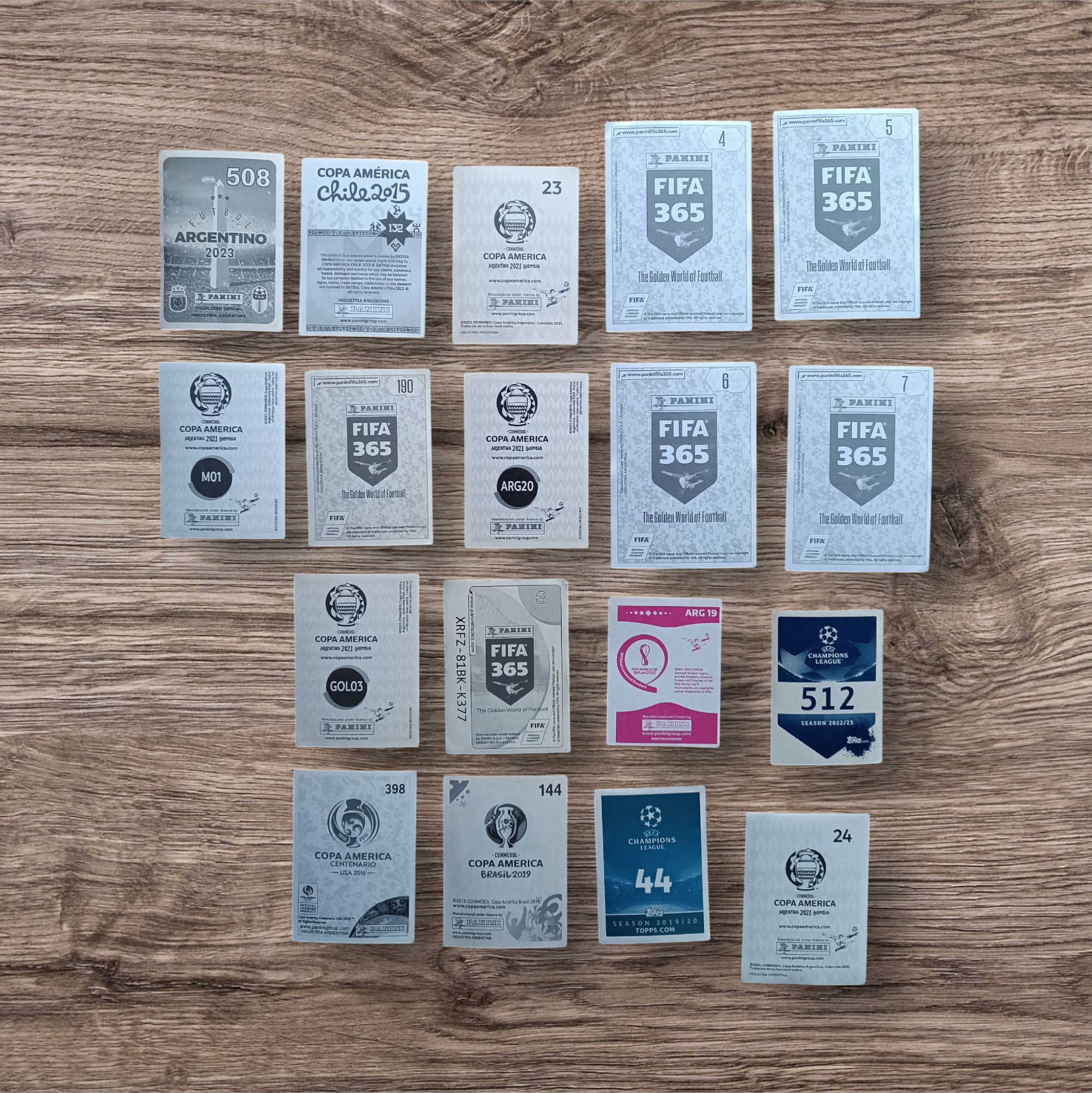 Lote 18 figuritas sin repetir Lionel Messi