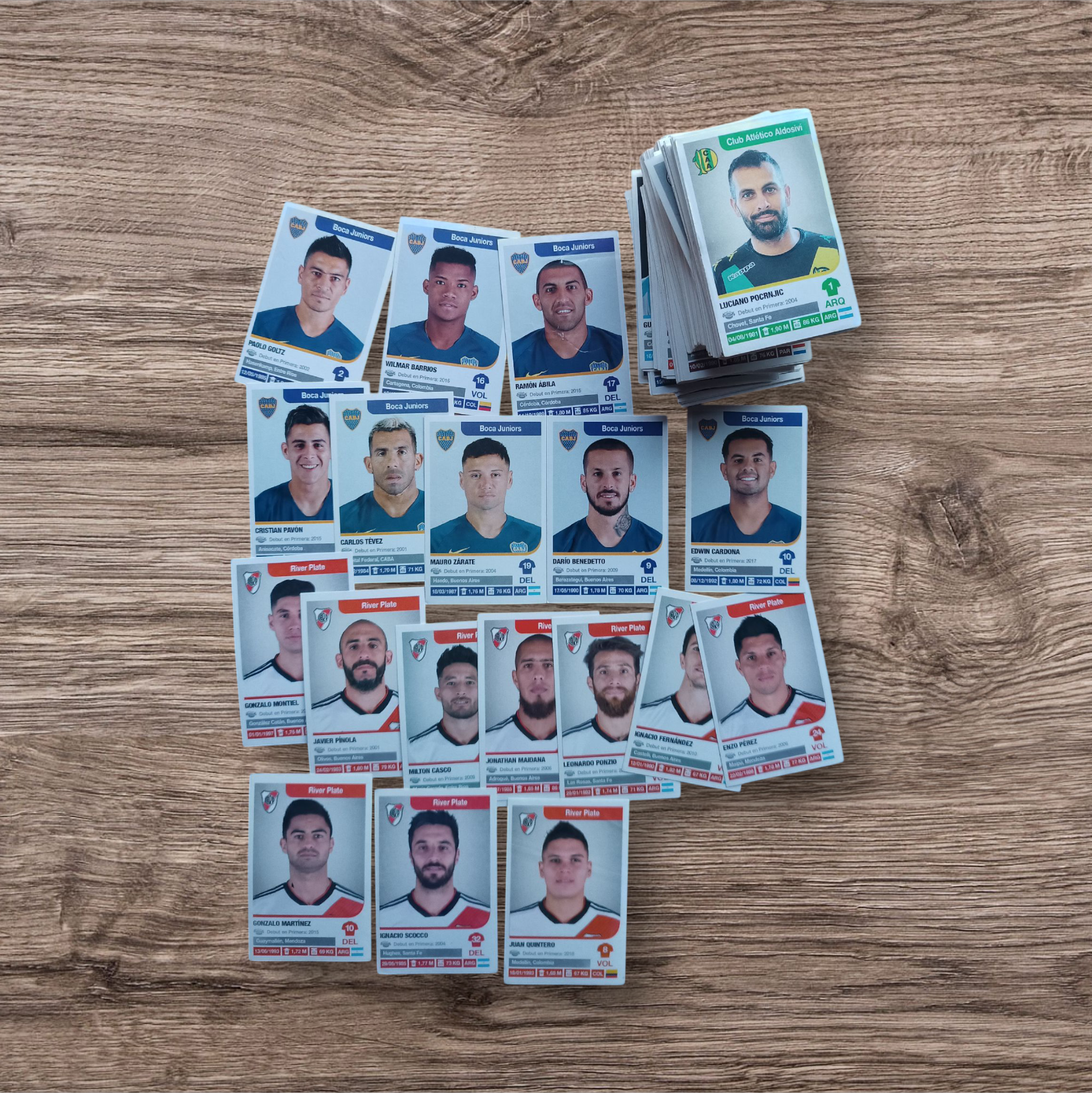 Lote 230 figuritas sin repetir Fútbol Argentino 2018-2019