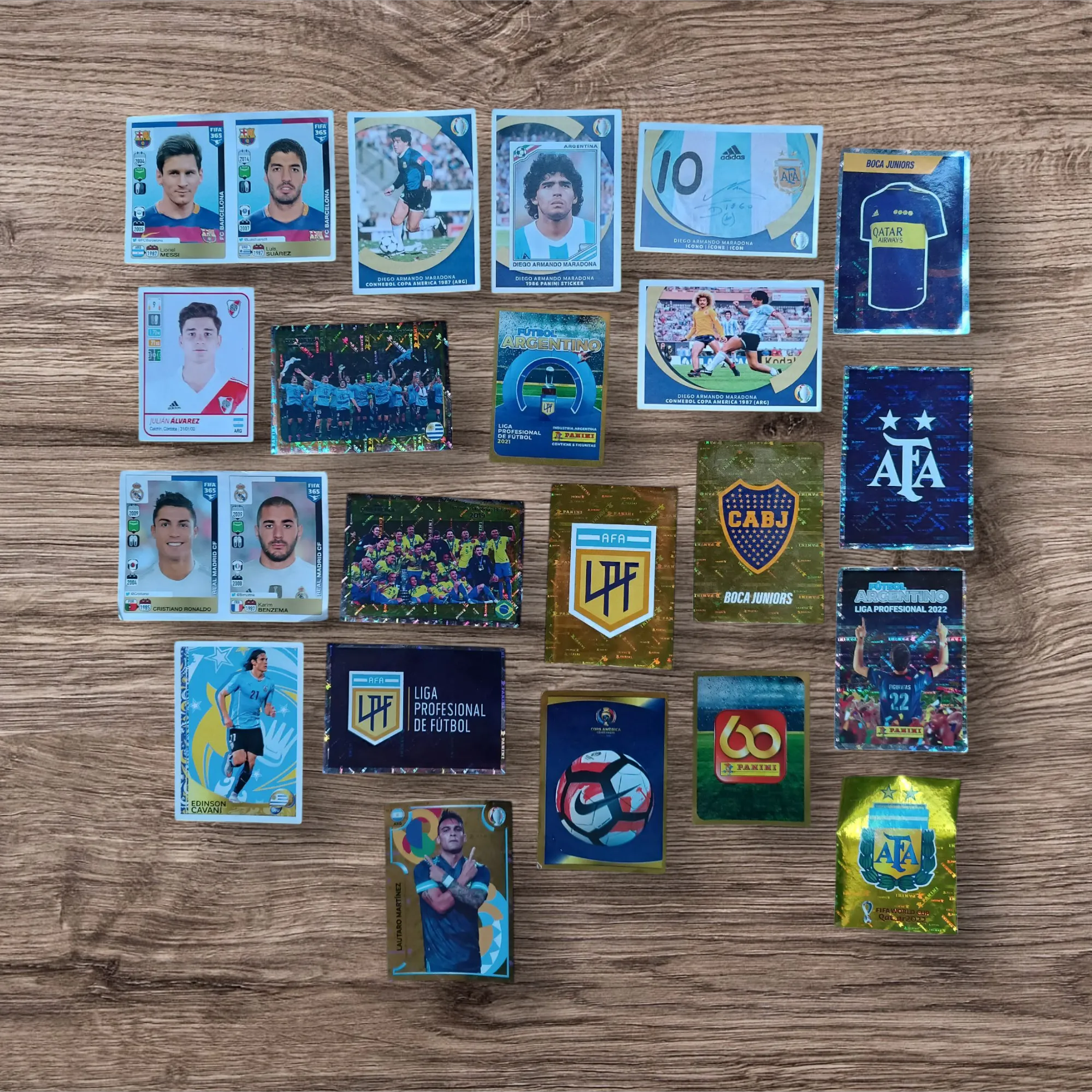 Lote 21 figuritas ESPECIALES