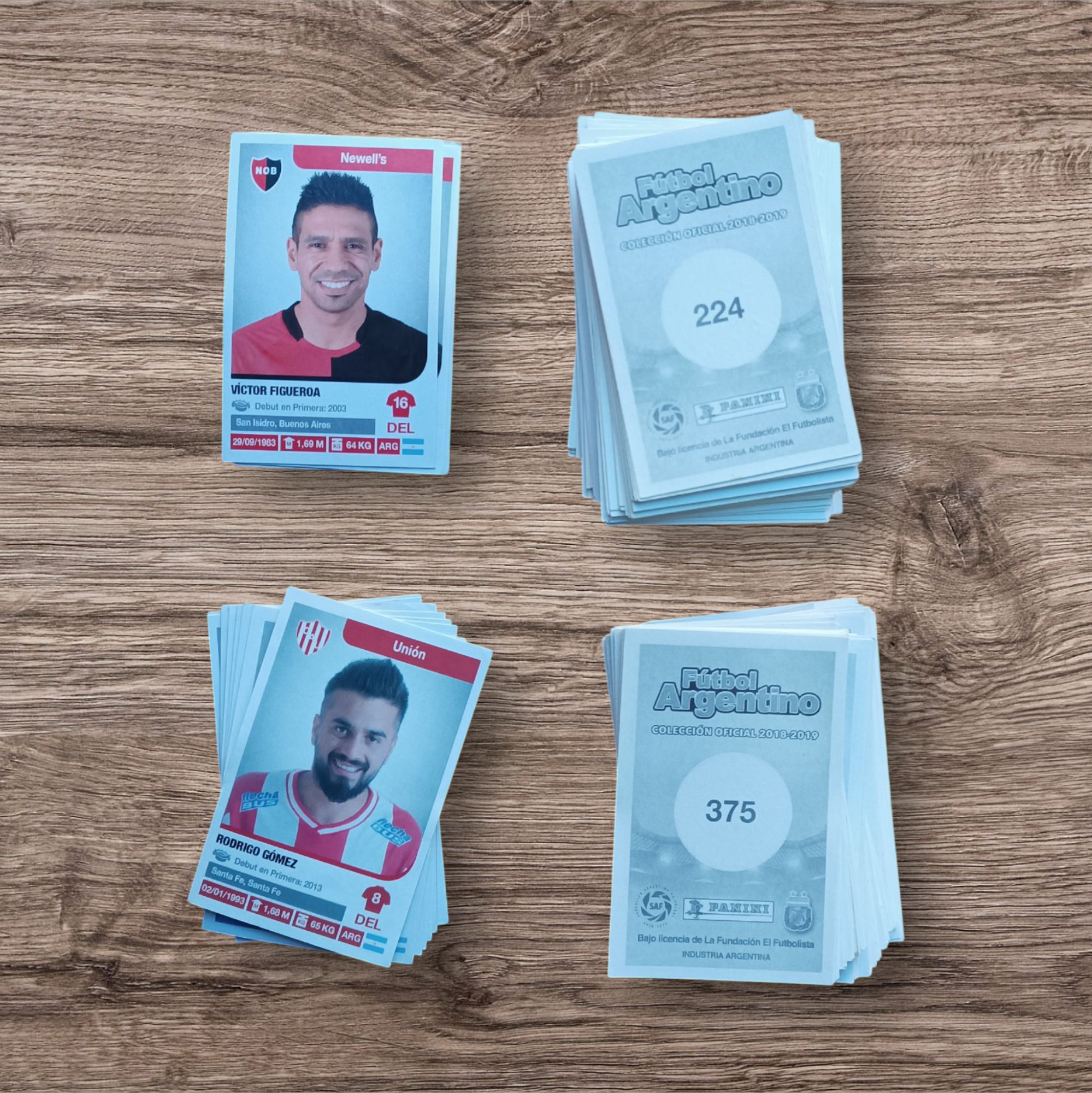 Lote 201 figuritas sin repetir Fútbol Argentino 2018-2019