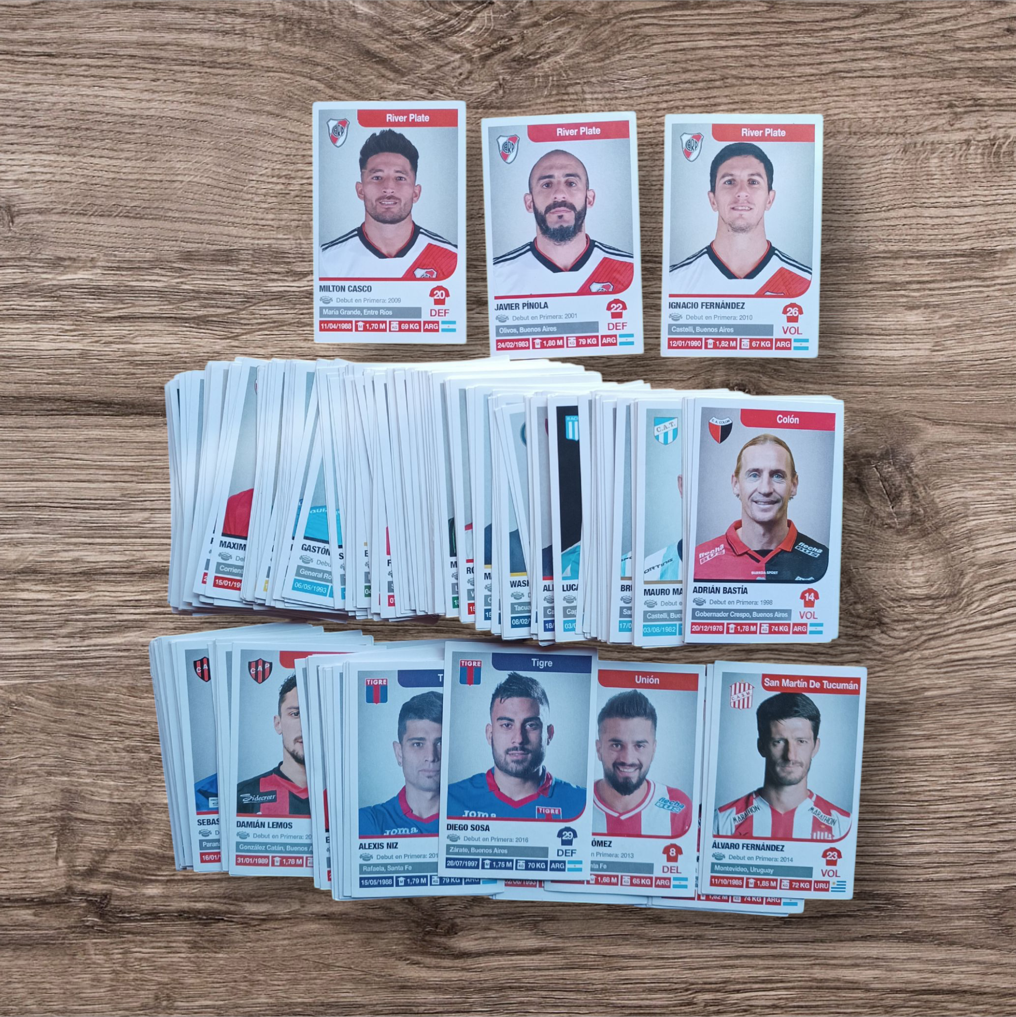 Lote 266 figuritas sin repetir Fútbol Argentino 2018-2019