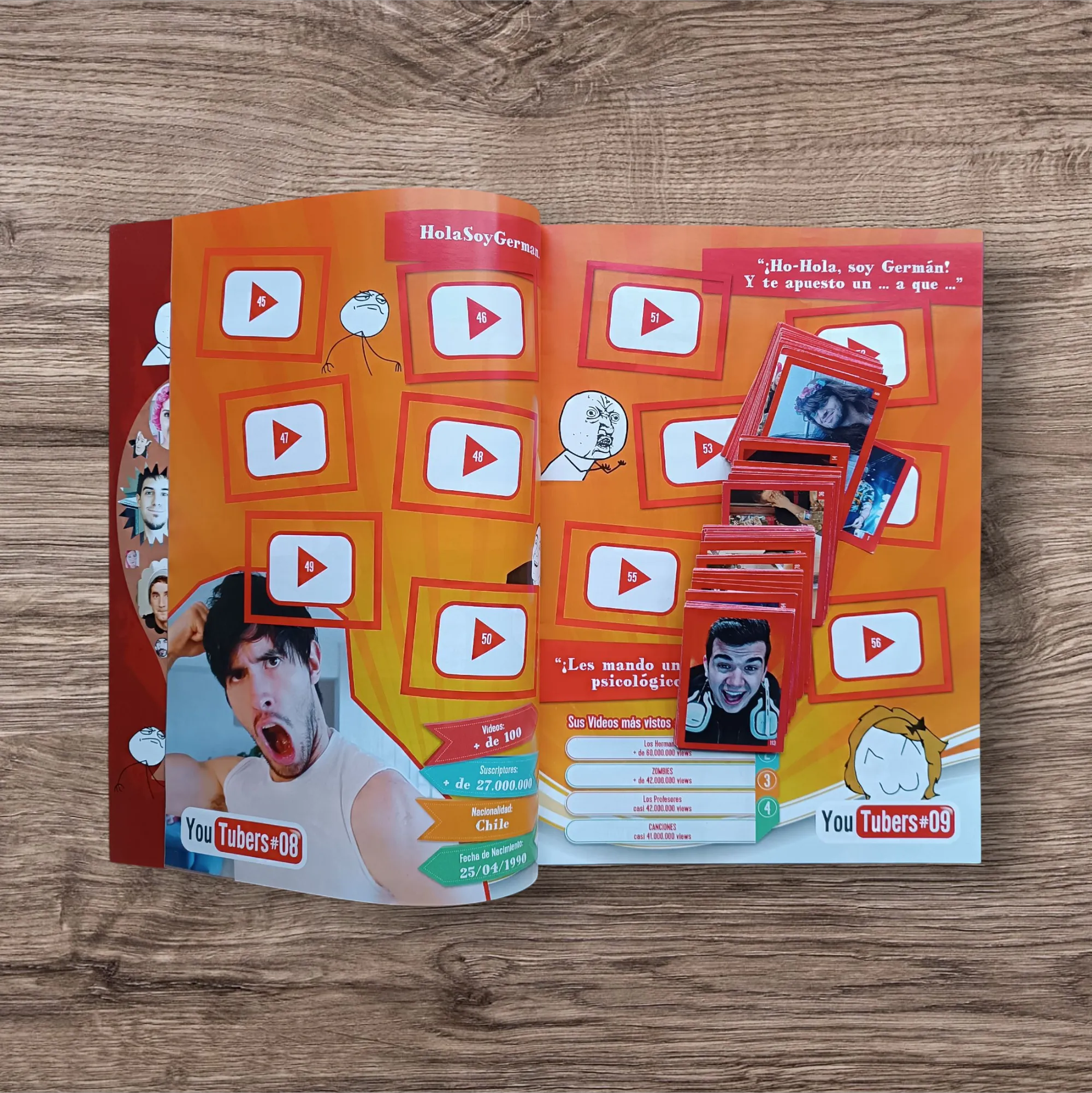 Álbum + 107 figuritas sin repetir Youtubers