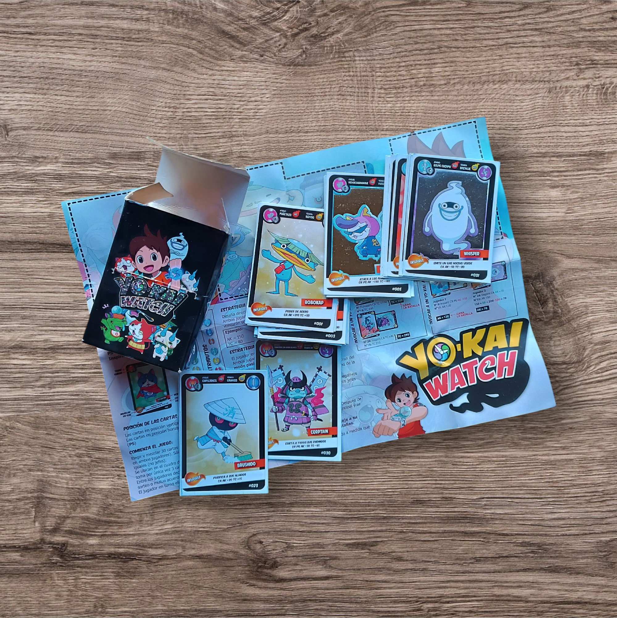Lote 32 cartas sin repetir Yo Kai Watch