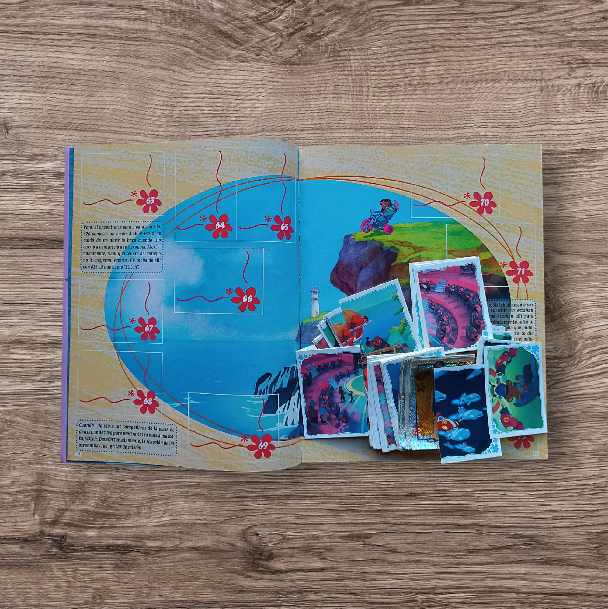 Álbum + 140 figuritas Lilo & Stich