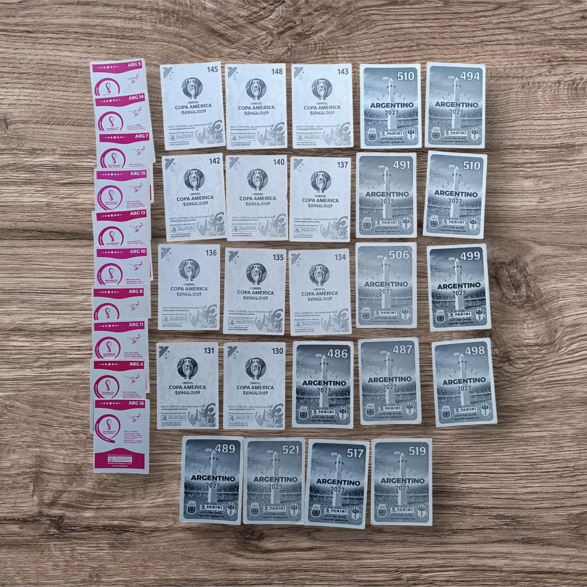 Lote 34 figuritas sin repetir Selección Argentina