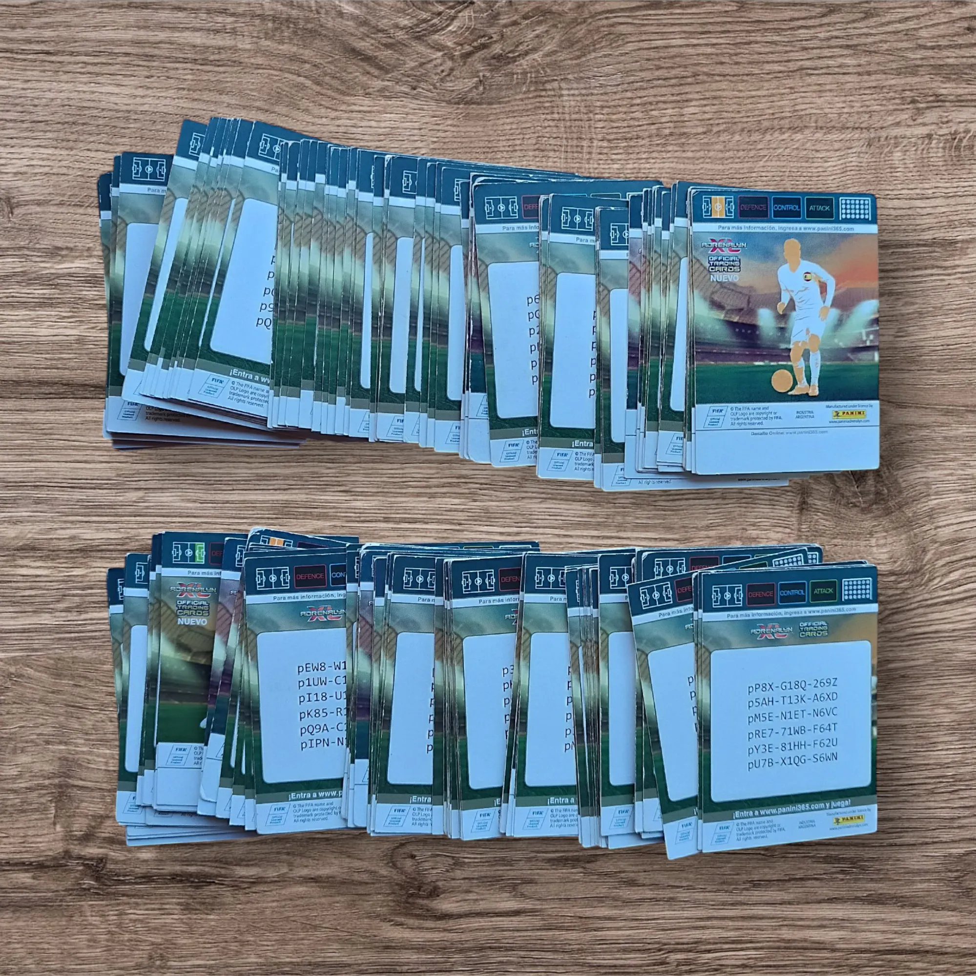 Lote 180 cartas Adrenalyn FIFA 365