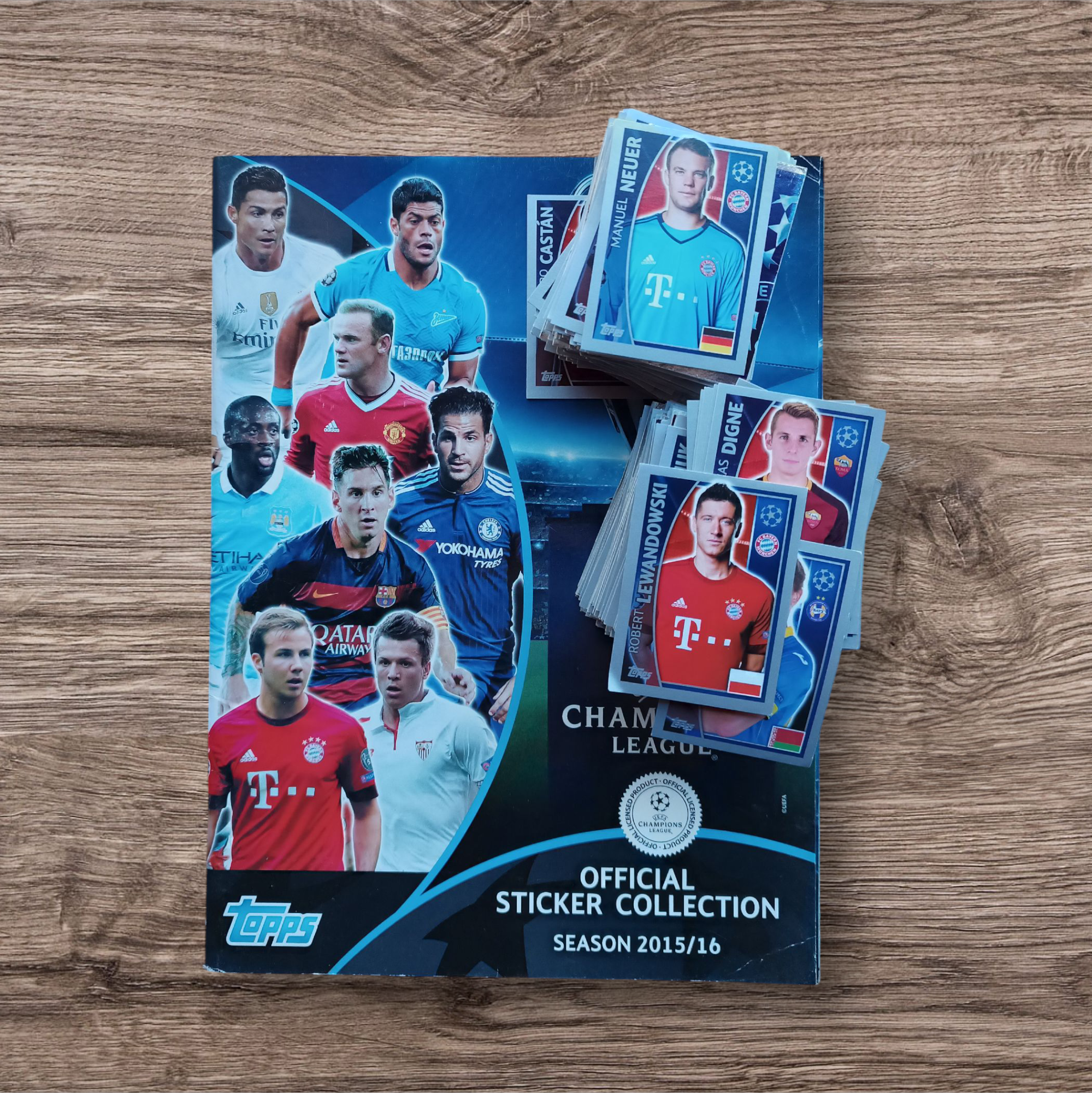 Álbum + 440 figuritas sin repetir Champions League 2015/2016
