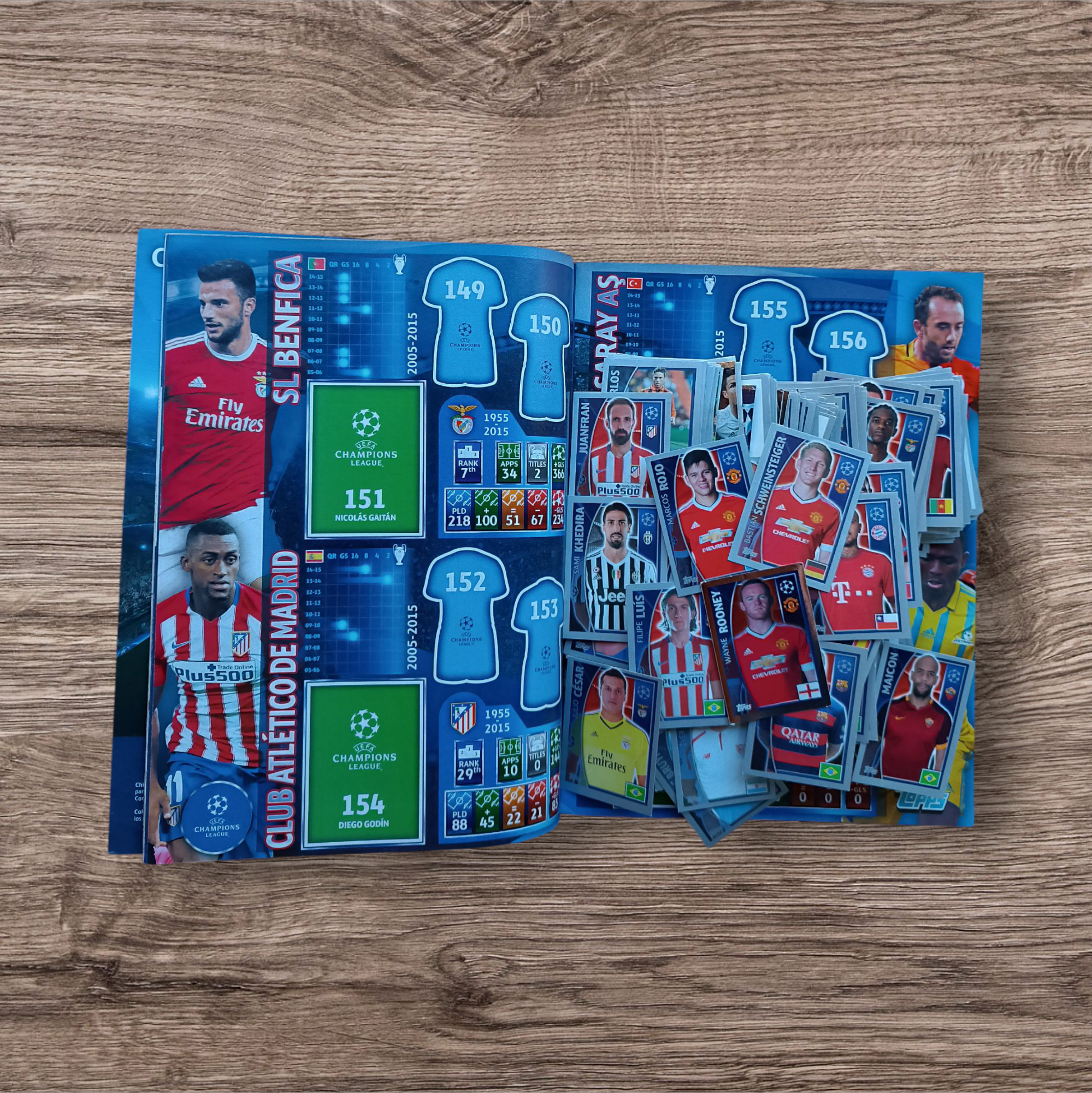 Álbum + 440 figuritas sin repetir Champions League 2015/2016
