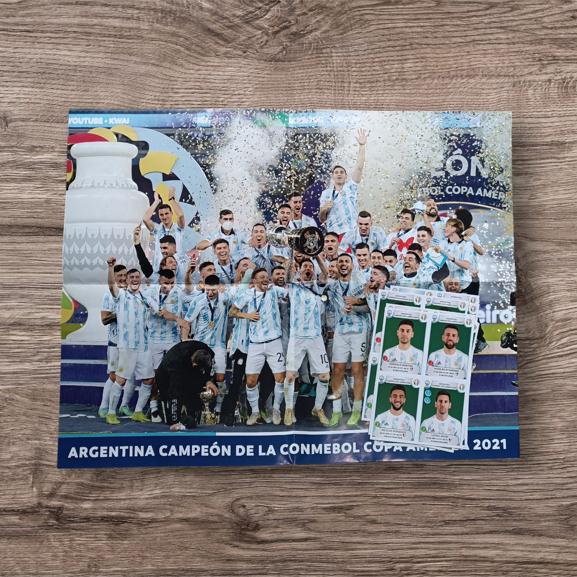 Maxi póster Argentina campeón Copa América 2021