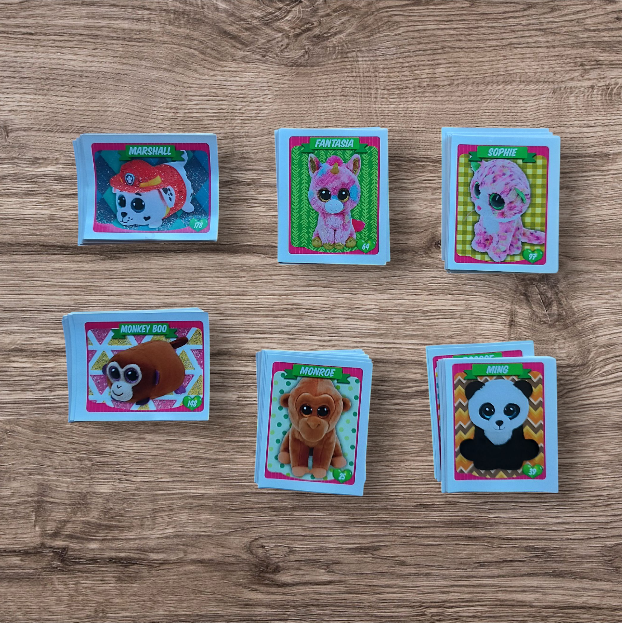 Lote 105 figuritas sin repetir Ty