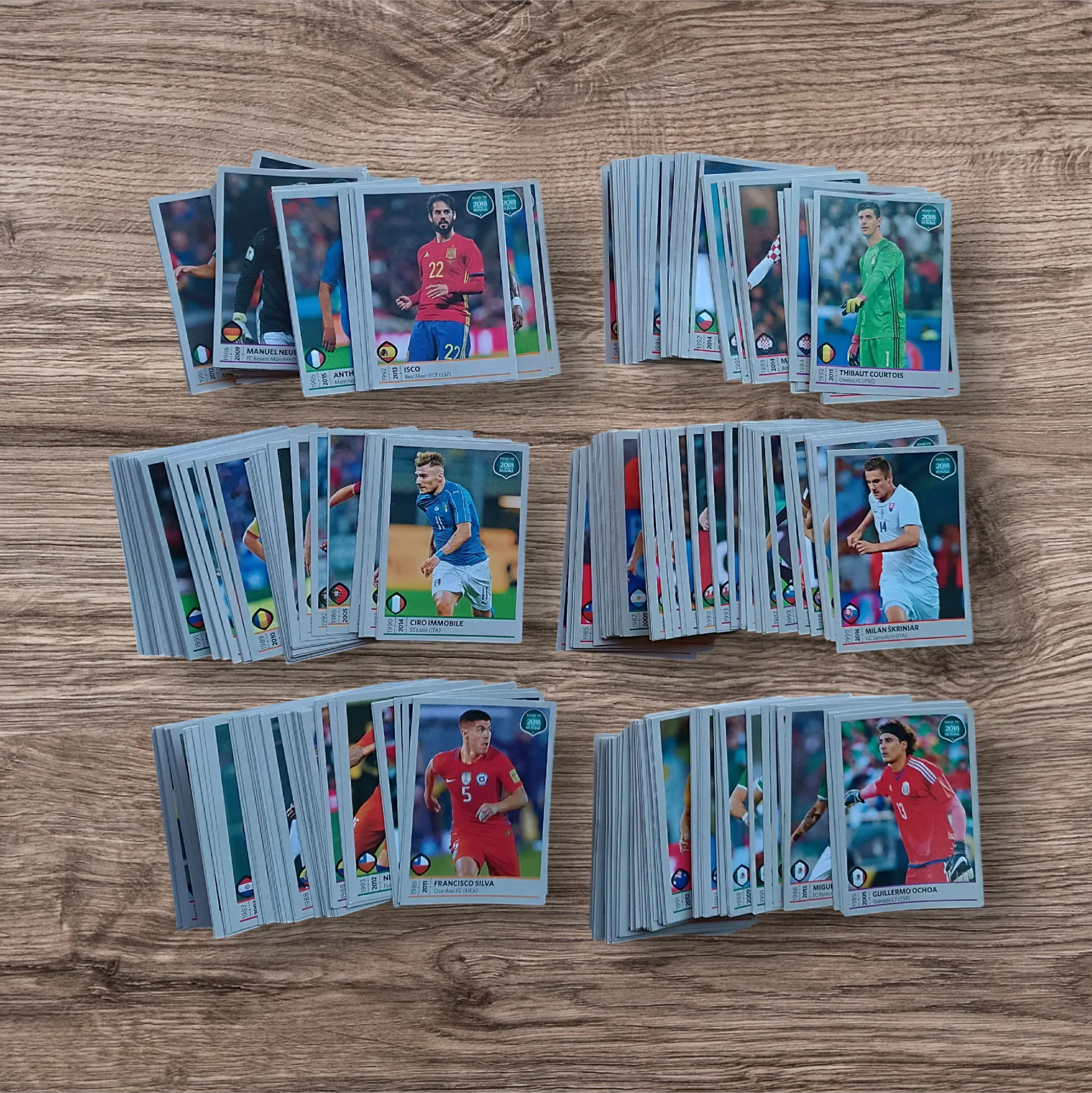 Lote 427 figuritas sin repetir Road to Rusia 2018