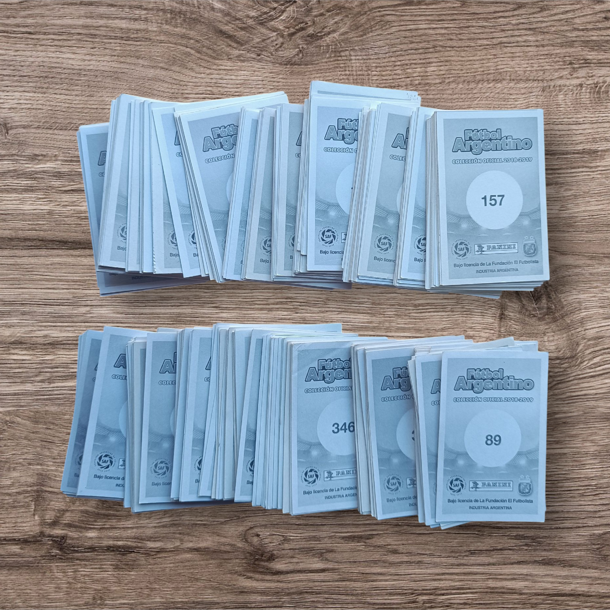 Lote 356 figuritas sin repetir Fútbol Argentino 2018-2019