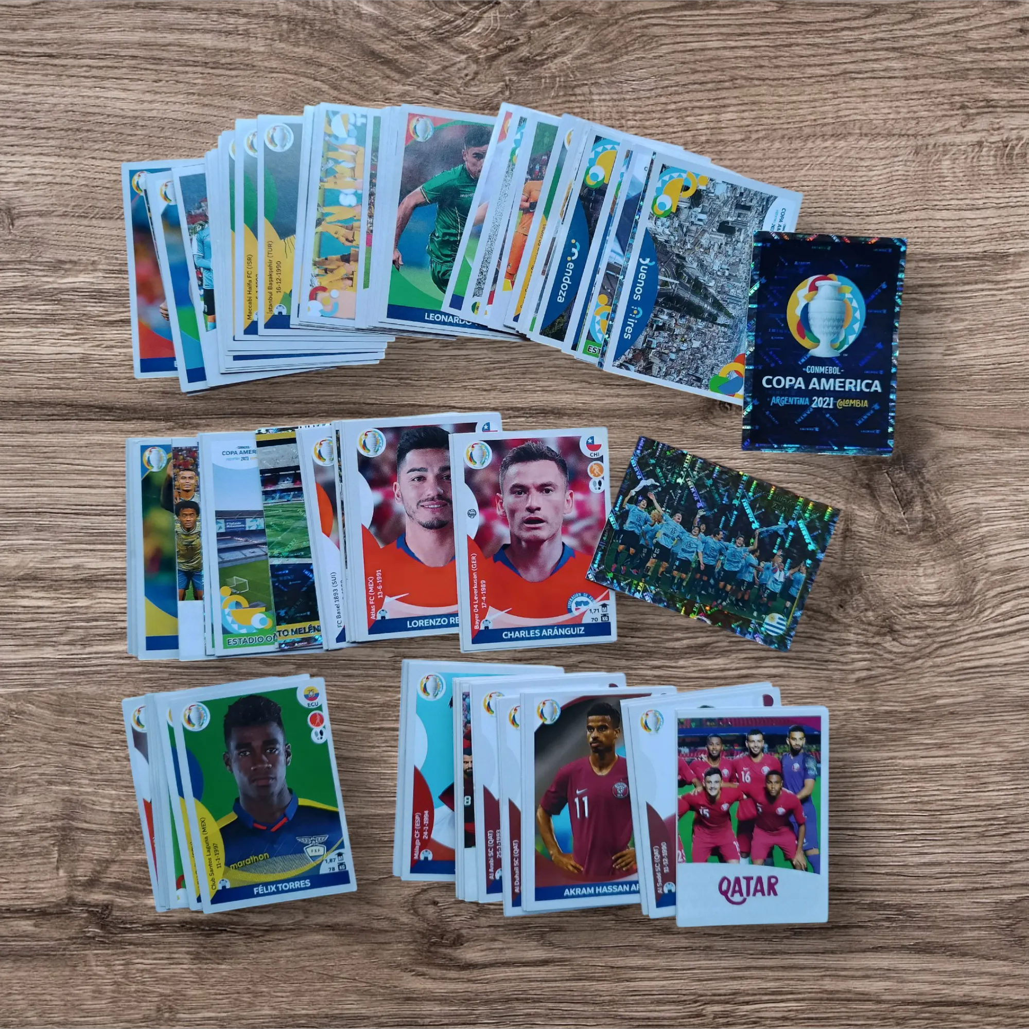Lote 175 figuritas sin repetir Copa América 2021 Preview
