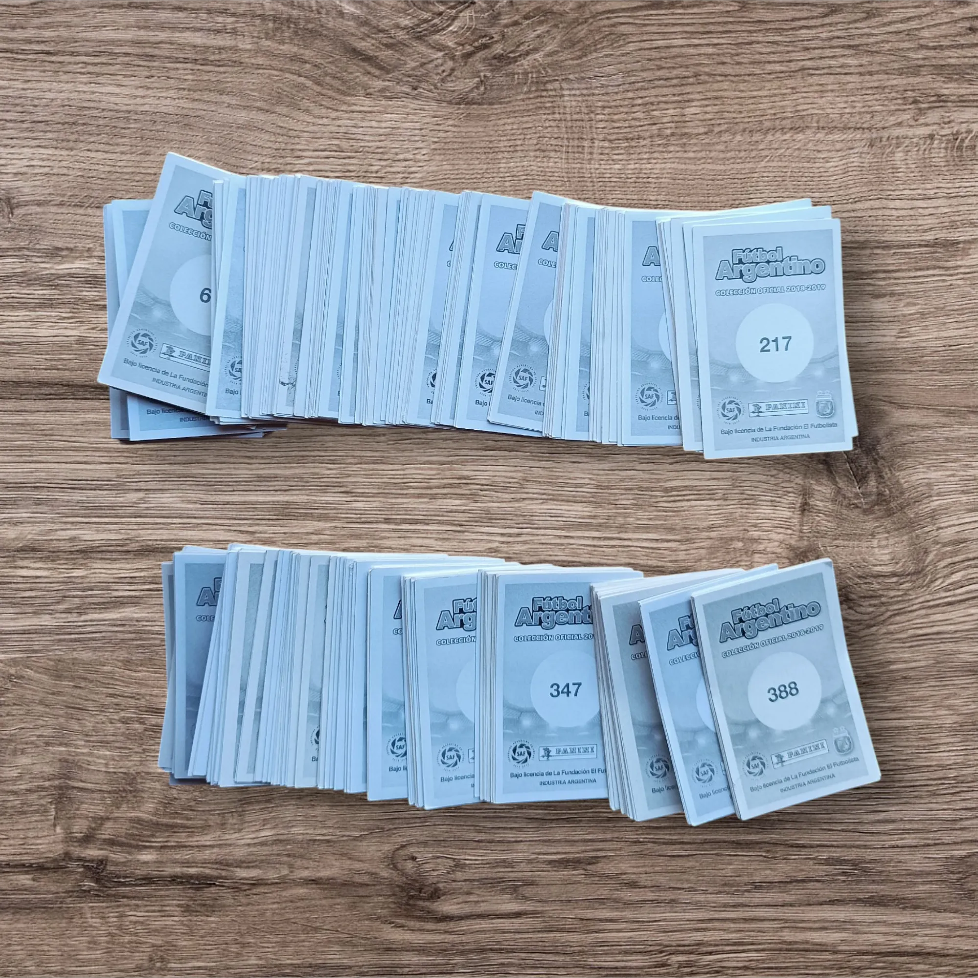 Lote 318 figuritas sin repetir Fútbol Argentino 2018/2019